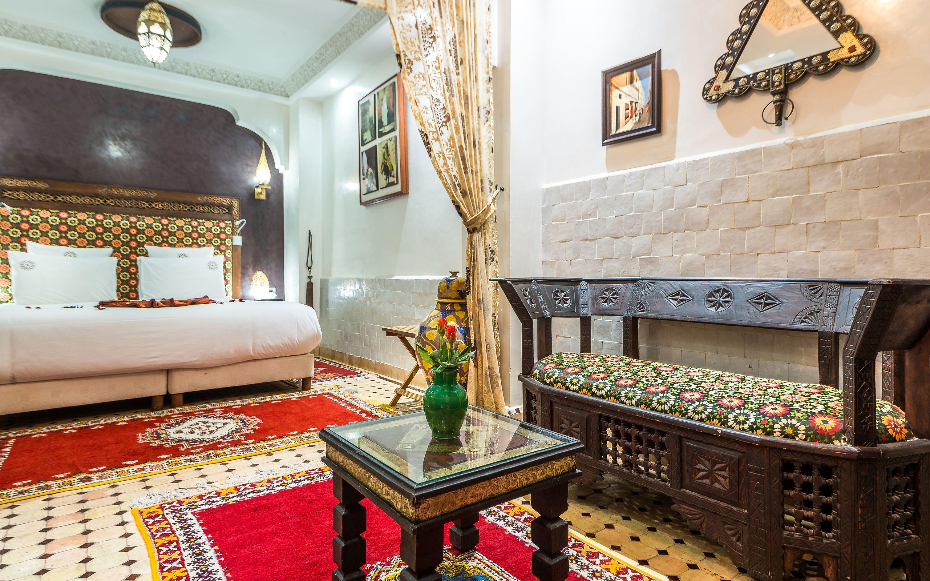 Hotel & Ryad Art Place Marrakech Marakéš Exteriér fotografie A Moroccan hotel room